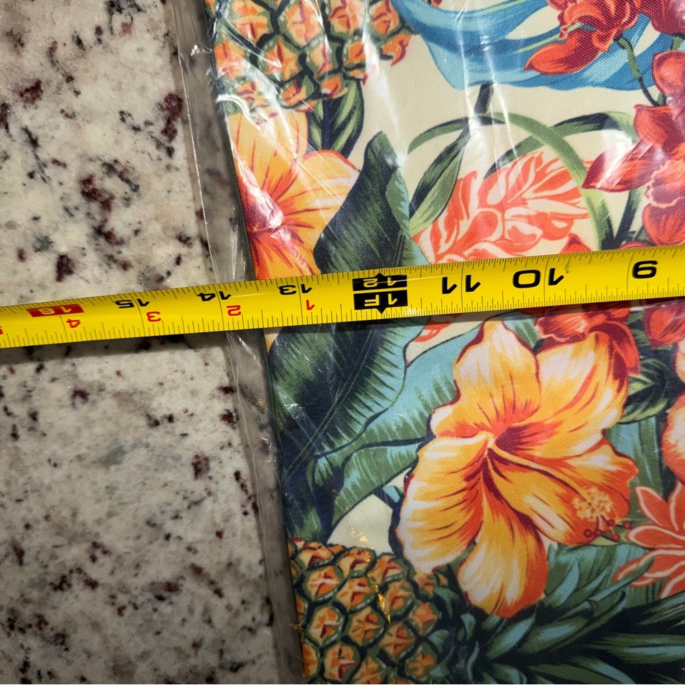 NWT Tommy Bahama Pineapple Blooms Tote Tropical Floral Unopened Bag New - Picture 7 of 8